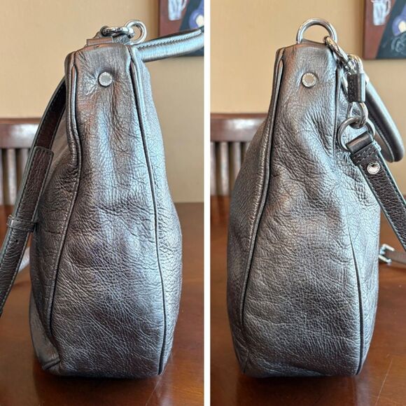 MARC BY MARC JABOBS "Too Hot to Handle" Hobo Crossbody/Shoulder Bag in Gunmetal - Picture 5 of 16